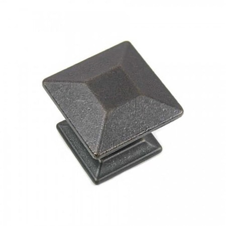 Strategic Brands Distressed Pewter Poise Large Knob with Back Plate 83513